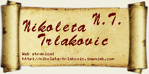 Nikoleta Trlaković vizit kartica